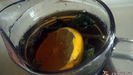 Рецепт холодного чая с мятой, имбирем и лимоном