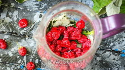 Рецепт малинового чая