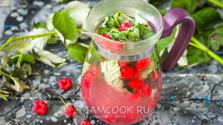 Рецепт малинового чая