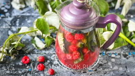 Рецепт малинового чая