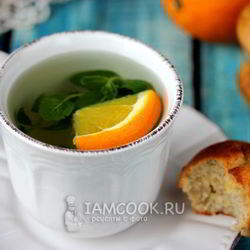 Рецепт Мятного чая с апельсином