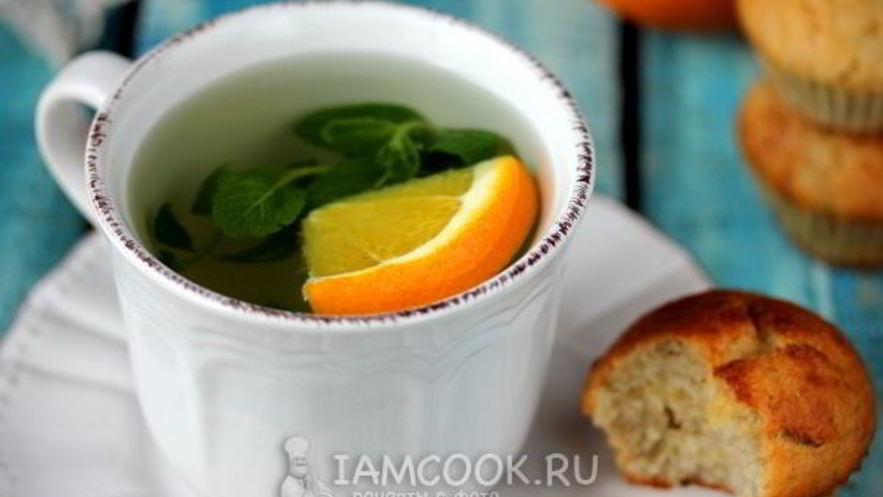 Рецепт мятного чая с апельсином