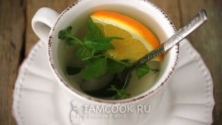 Рецепт мятного чая с апельсином