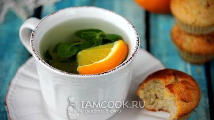 Рецепт мятного чая с апельсином