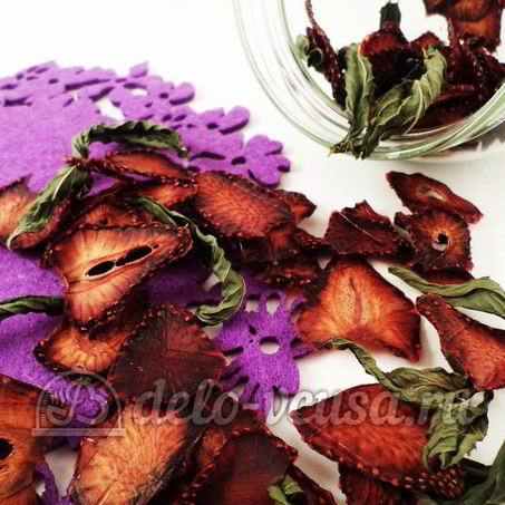 Рецепт Сушеной клубники на чай