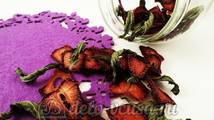 Рецепт сушеной клубники на чай