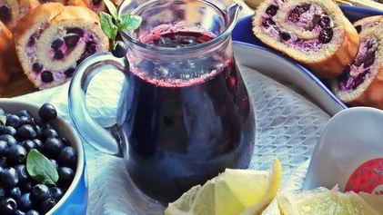 Рецепт Чернично-яблочного напиток