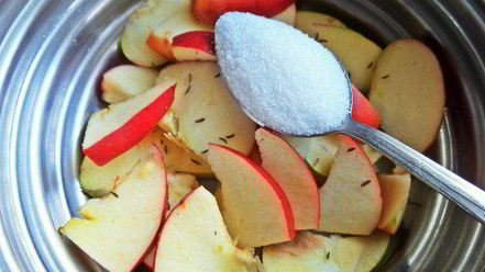 Рецепт чернично-яблочного напиток