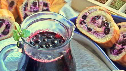 Рецепт чернично-яблочного напиток