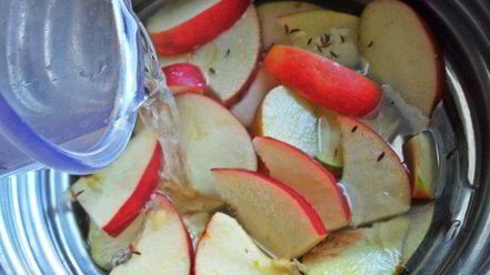 Рецепт чернично-яблочного напиток