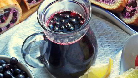 Рецепт чернично-яблочного напиток