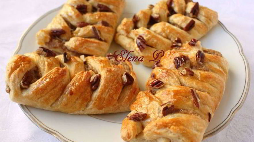 Рецепт датских булочек с пеканом и кленовым сиропом