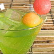 Дынно-имбирный пунш с базиликом