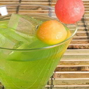 Рецепт Дынно-имбирного пунш с базиликом