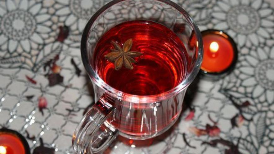 Рецепт безалкогольного глинтвейна из каркаде