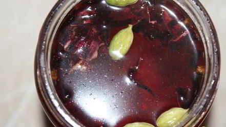 Рецепт безалкогольного глинтвейна из каркаде