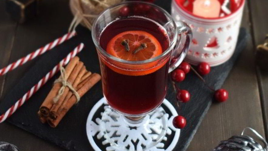 Рецепт безалкогольного клюквенного глинтвейна