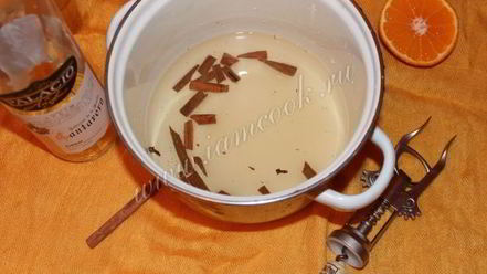 Рецепт глинтвейна из белого вина