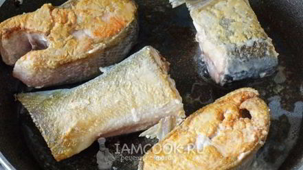 Рецепт кеты в ароматном соусе глинтвейн