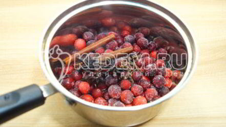 Рецепт клюквенного безалкогольного глинтвейна