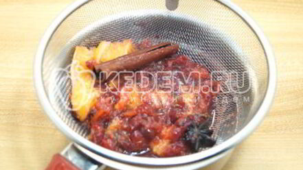 Рецепт клюквенного безалкогольного глинтвейна