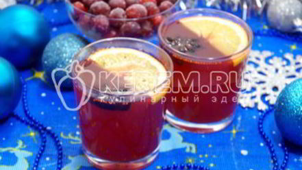 Рецепт клюквенного безалкогольного глинтвейна