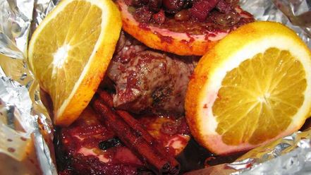 Рецепт свинины глинтвейн с апельсинами