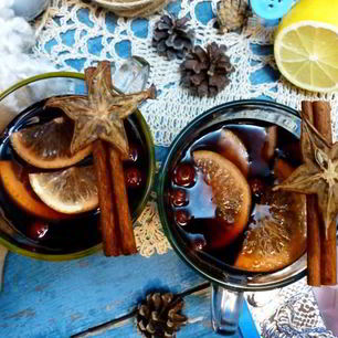 Рецепт Вишневого безалкогольного глинтвейна