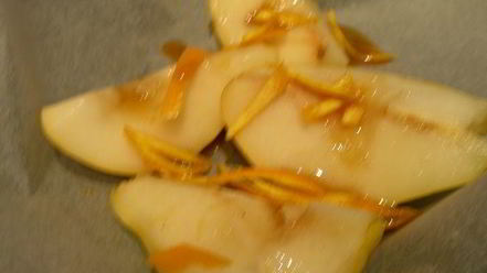 Рецепт груш, запеченных в апельсиново-пряном сиропе