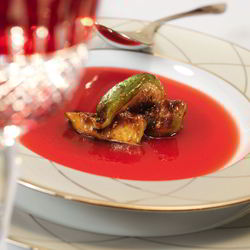 Рецепт Киселя из клюквы с обжаренным инжиром