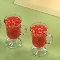 Рецепт Киселя из клюквы с тропическими фруктами