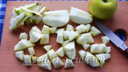 Рецепт киселя из мандаринов и яблок