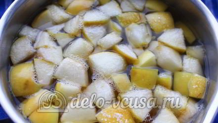 Рецепт киселя из мандаринов и яблок