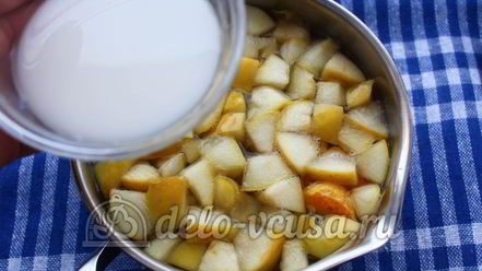 Рецепт киселя из мандаринов и яблок