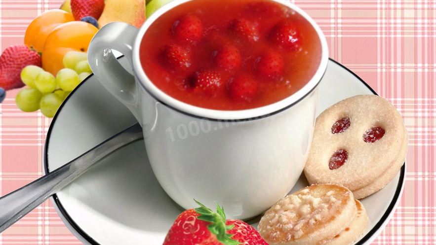 Рецепт киселя из замороженных ягод клубники