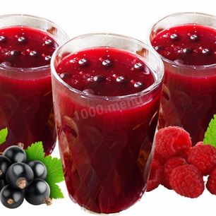 Рецепт Киселя из замороженных ягод малины и черной смородины