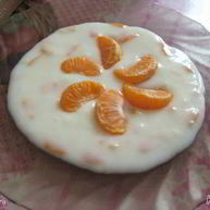 Рецепт Киселя молочного с мандаринами