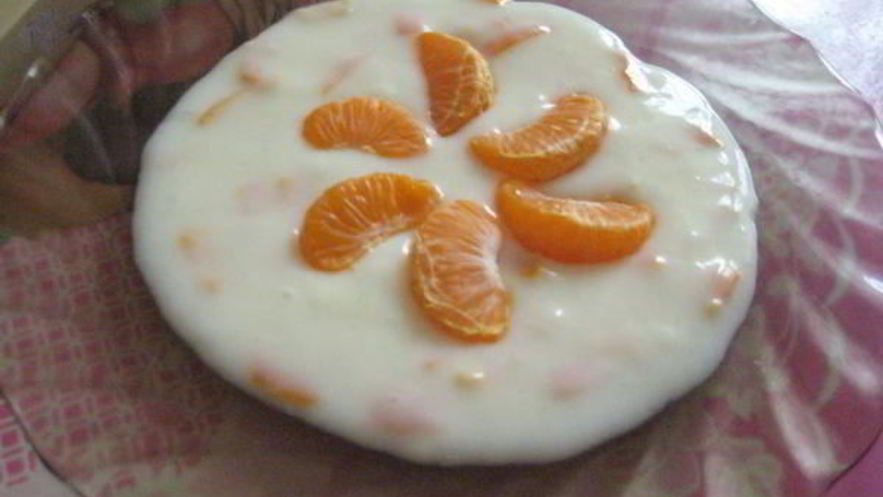 Рецепт киселя молочного с мандаринами