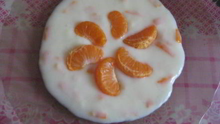 Рецепт киселя молочного с мандаринами