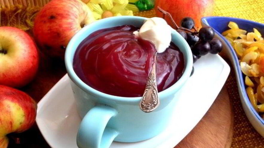 Рецепт киселя осеннего виноград