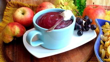 Рецепт киселя осеннего виноград