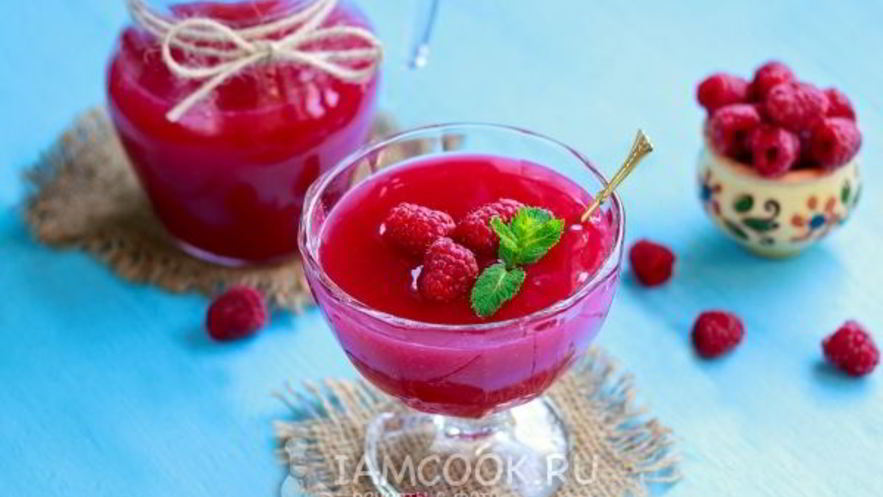 Рецепт малинового киселя