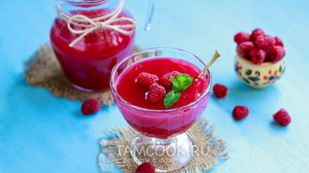 Рецепт малинового киселя