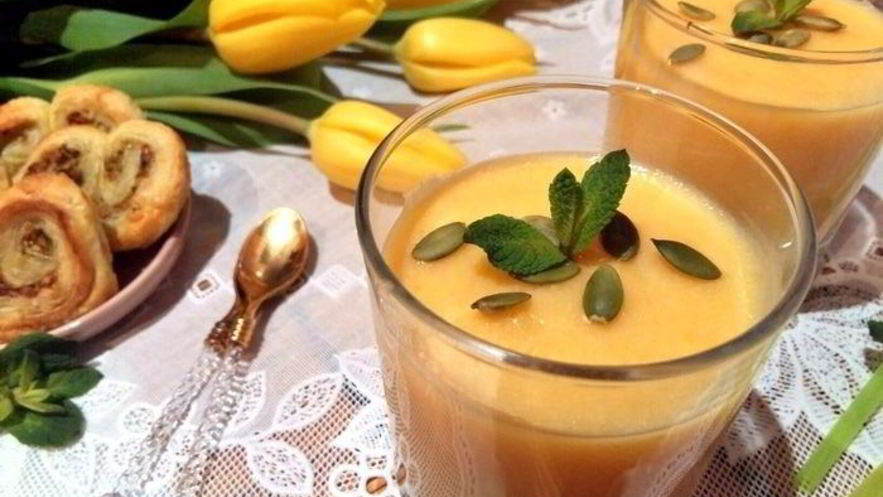 Рецепт молочно-тыквенного кисель