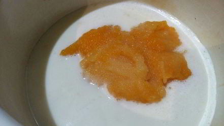 Рецепт молочно-тыквенного кисель