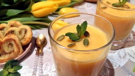 Рецепт молочно-тыквенного кисель