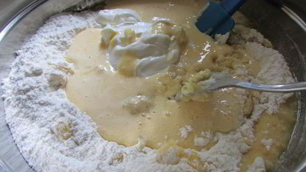 Рецепт пляцка яблоки под кисельным небом