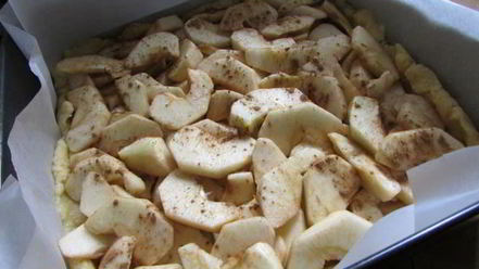 Рецепт пляцка яблоки под кисельным небом