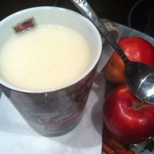 Рецепт Яблочно-молочного кисель