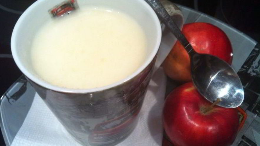 Рецепт яблочно-молочного кисель